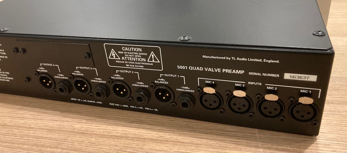 TL Audio 5001 Quad Valve Preamp - Begagnad