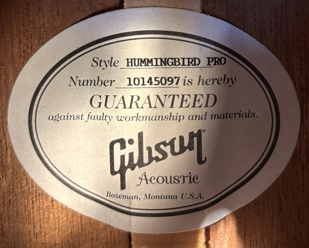 Gibson Hummingbird Pro - begagnad