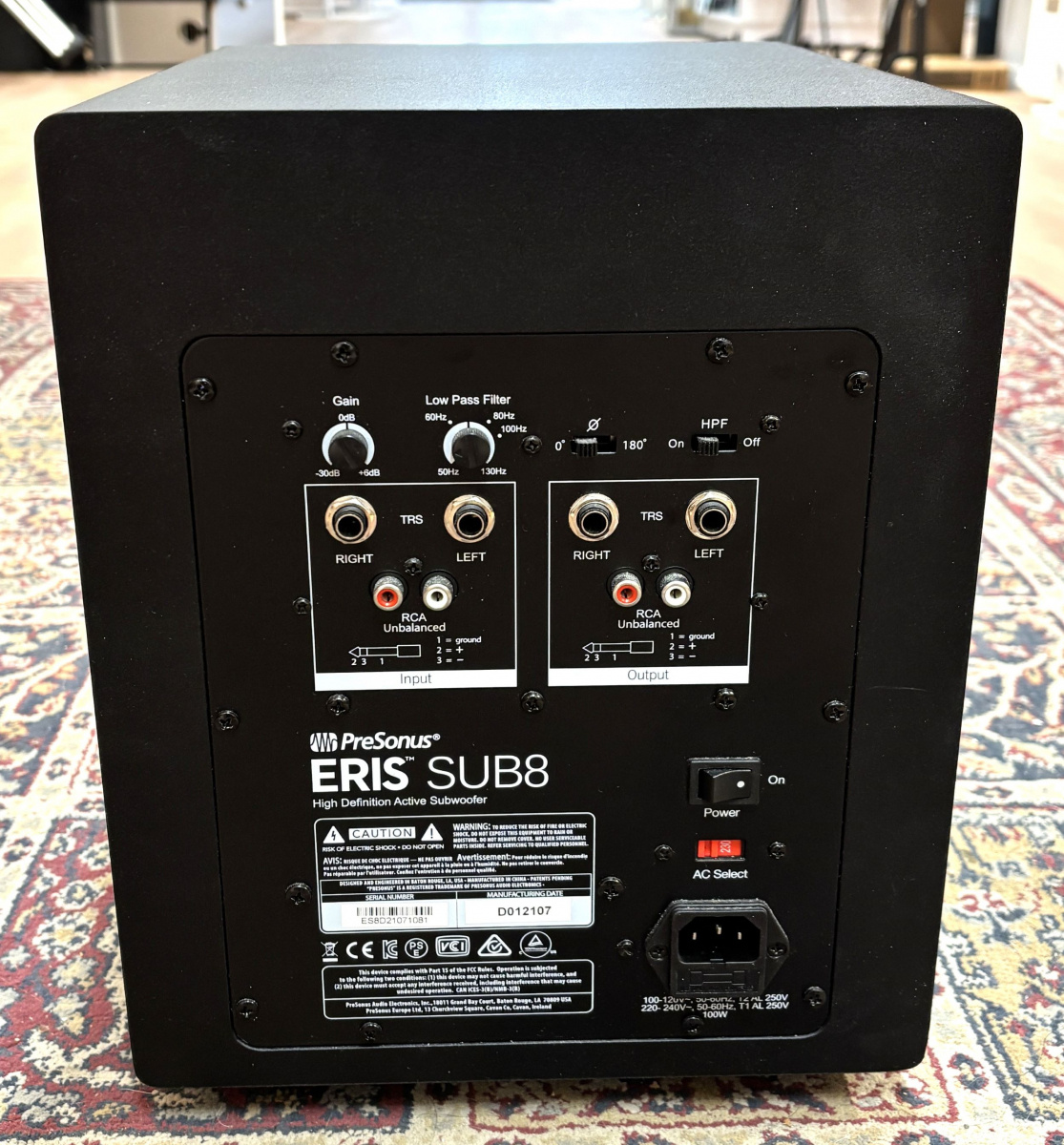 Presonus Eris Sub 8 Subwoofer - begagnad