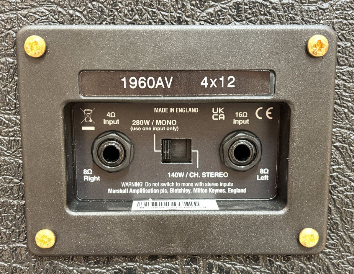 Marshall 1960AV 4x12 kabinett - begagnad