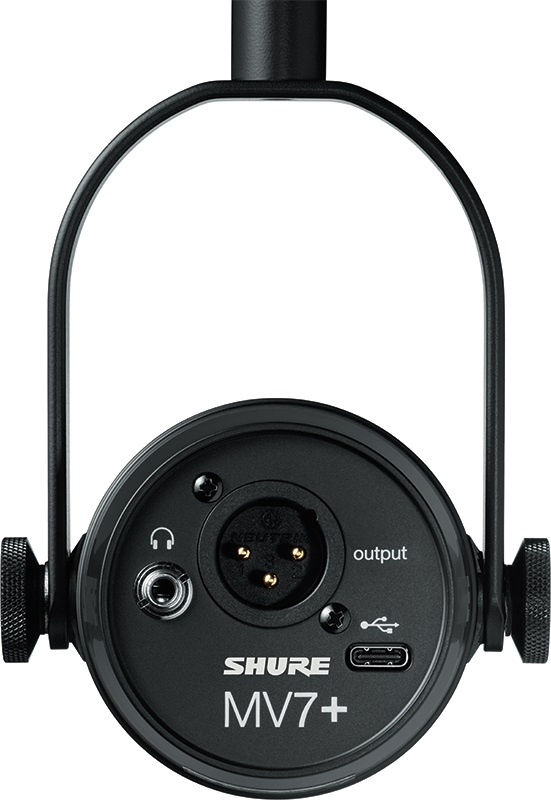 Shure dynamisk mikrofon f�r podcast, b�de USB-C och XLR