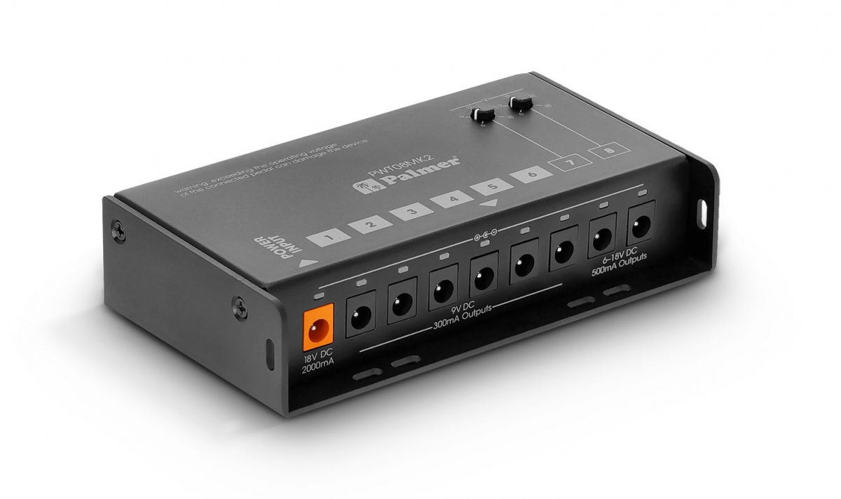 Str�mf�rs�rjning till gitarr och baspedaler