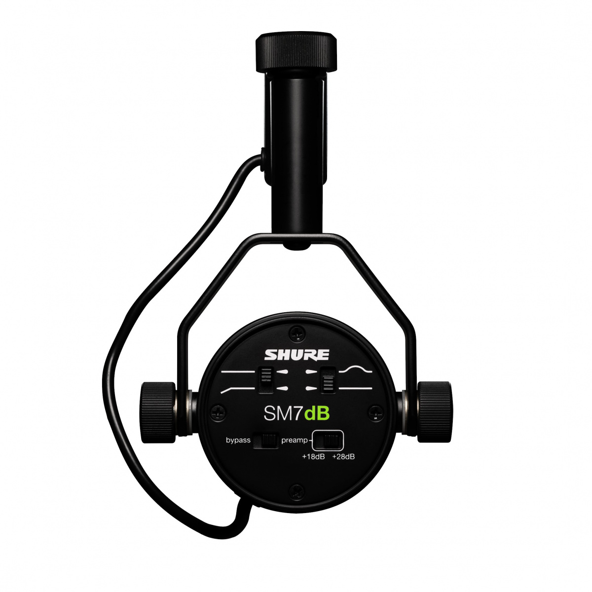 Svart SM7DB sedd rakt bakifr�n