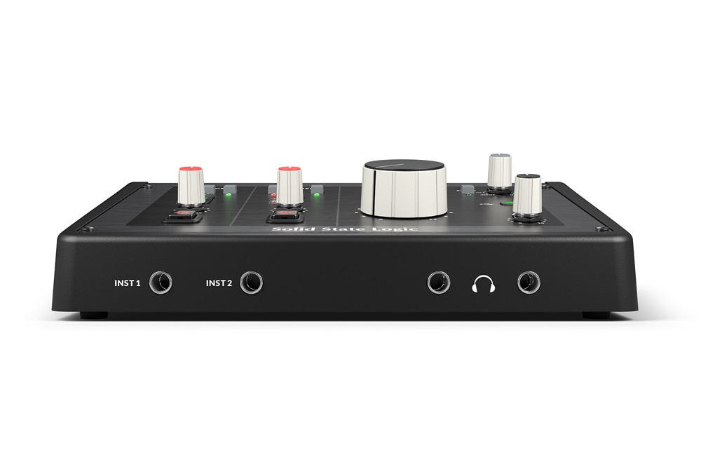Frontvy av SSL 2 MKII USB-ljudkort