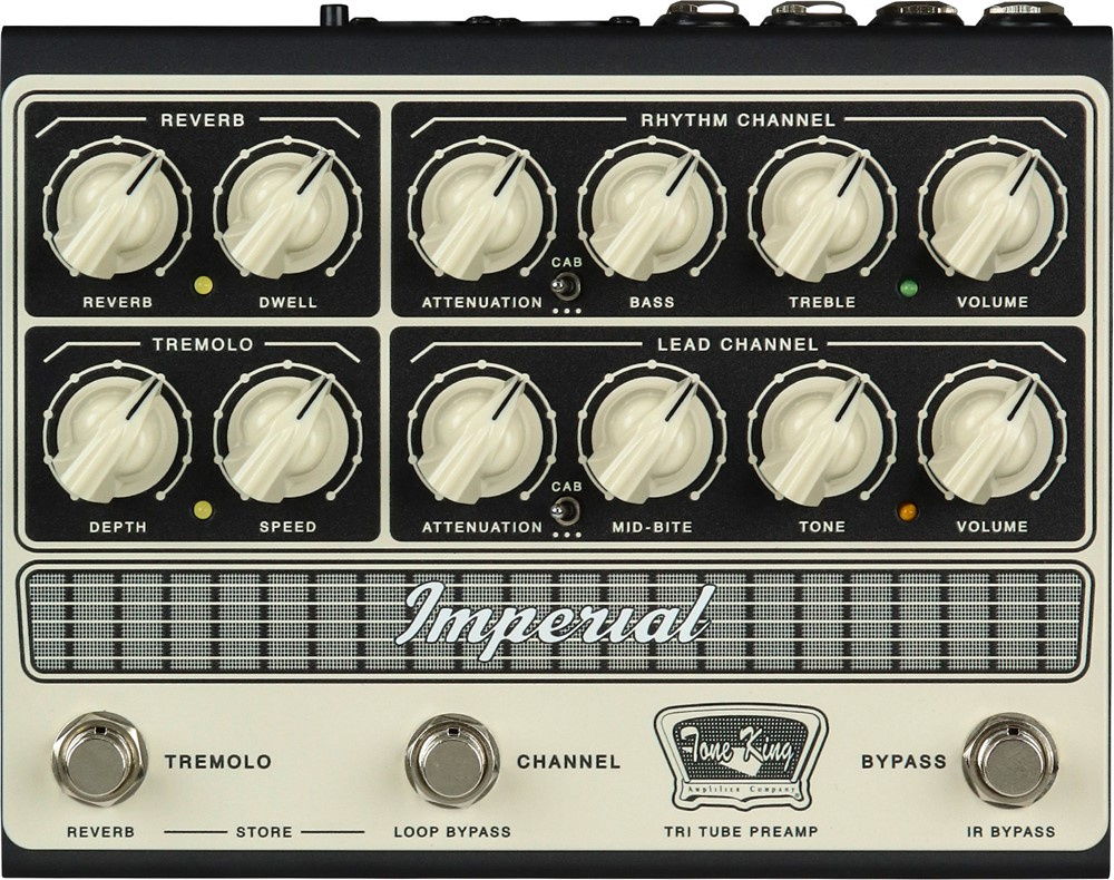 Tone King Imperial Preamp Pedal sedd ovanifrån