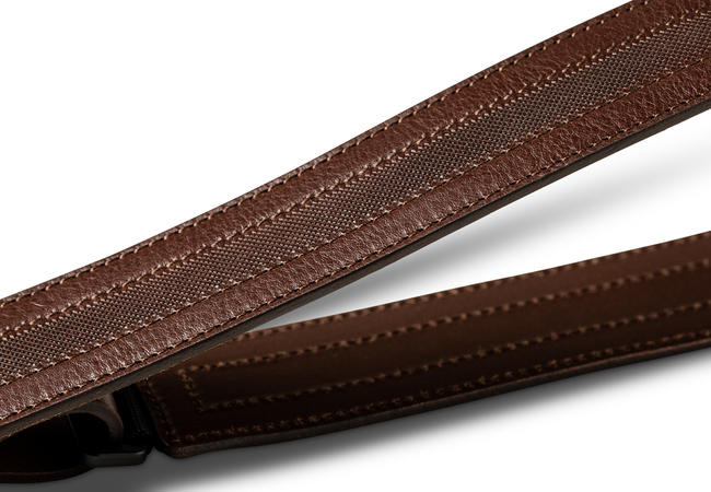 Taylor Slim Vegan Leather Strap - Chocolate Brown