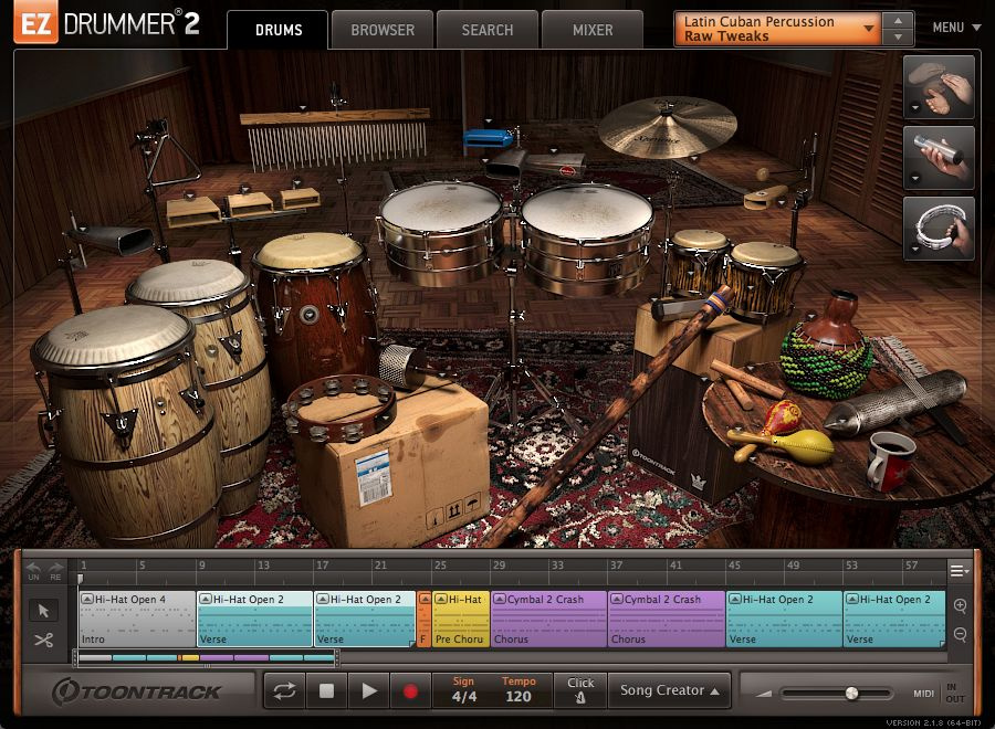 Toontrack Latin Cuban Percussion EZX - Download