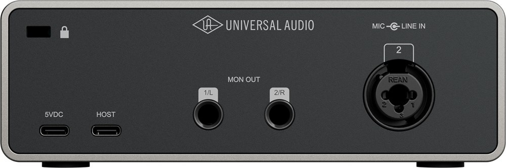 Universal Audio Volt 1 Gen 2 ljudinterface bakifrån