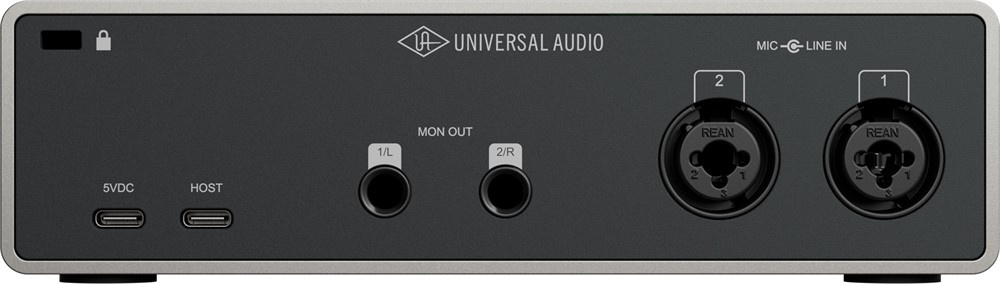 Universal Audio Volt 2 Gen 2 ljudinterface bakifrån