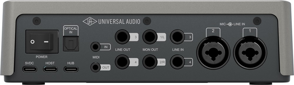 Universal Audio Volt 4 Max med ADAT, MIDI och USB-C-anslutningar
