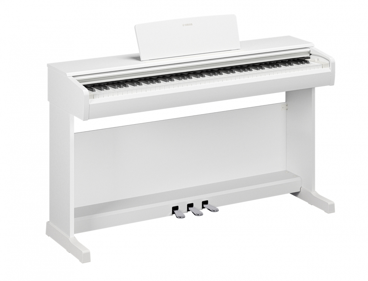 Yamaha YDP-146 i vit finish med elegant och modern design