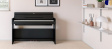 Yamaha YDP-S36 Arius - black Yamaha YDP-S36 digitalpiano i svart finish i ett vardagsrum