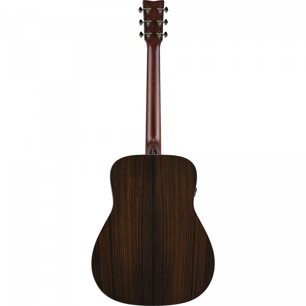 Yamaha FG7 RX baksida i massivt indiskt rosenträ