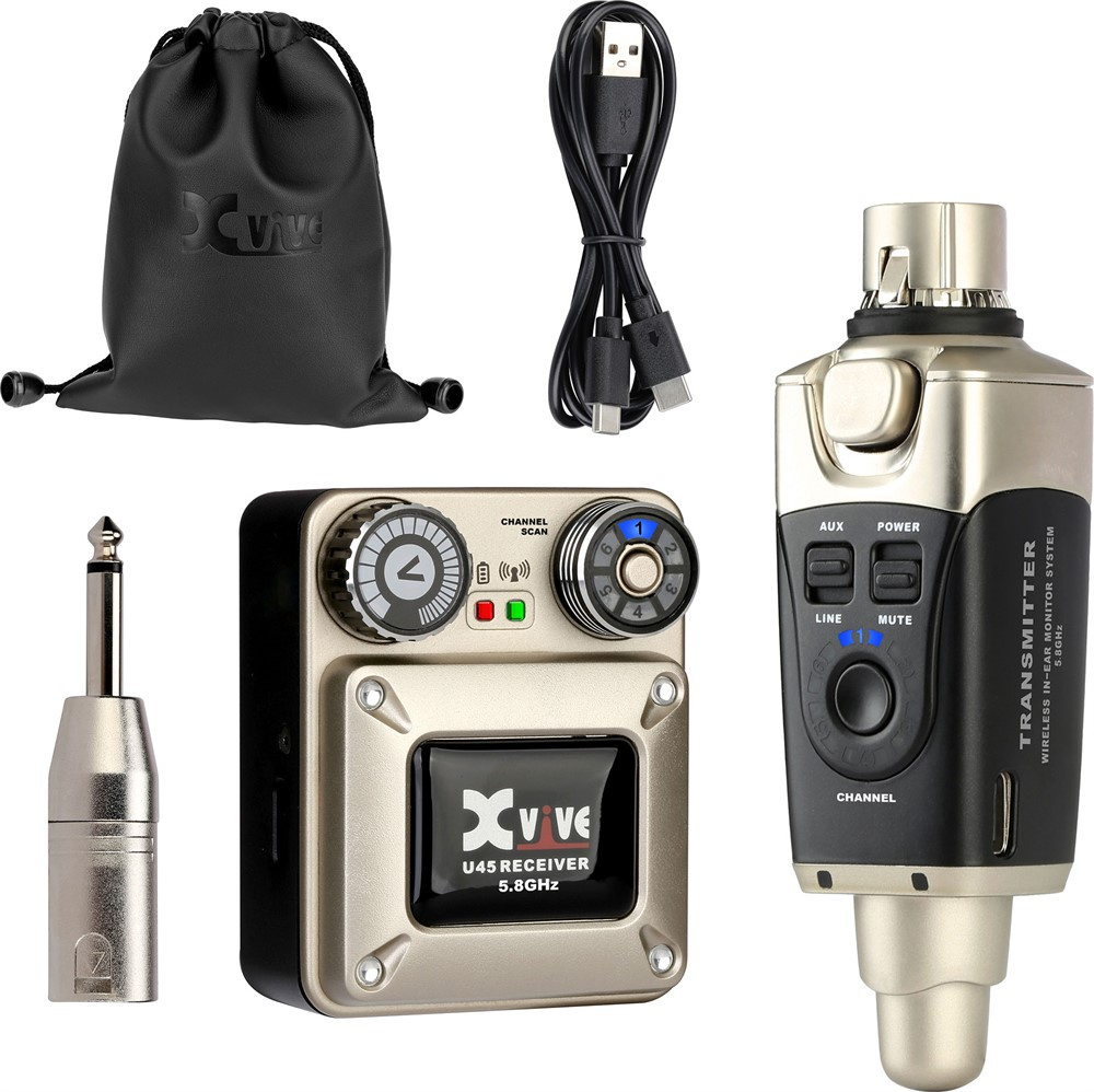 Xvive U45 tr�dl�st in-ear monitoring system